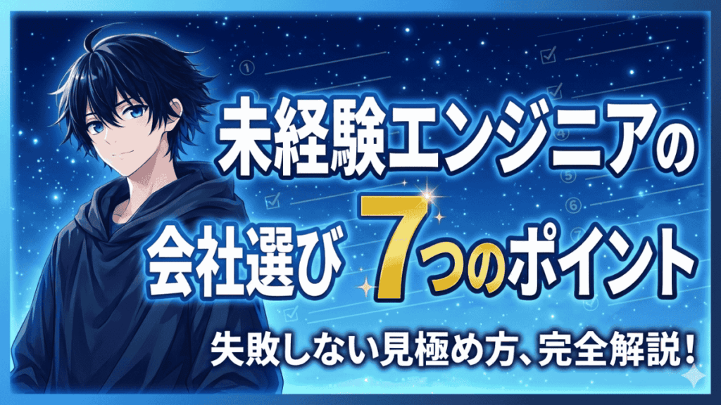 未経験エンジニアの会社選び7つのポイント【失敗しない見極め方】