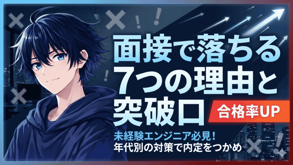 未経験エンジニアが転職面接で受からない7つの理由と突破口【年代別の対策あり】