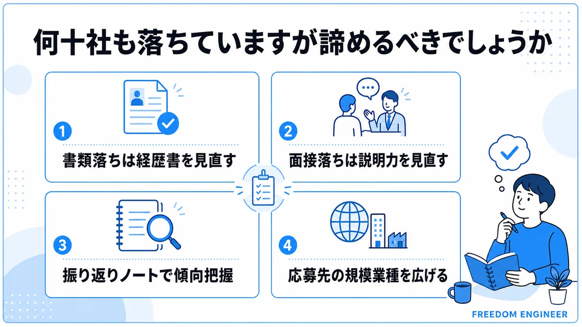何十社落ちても諦める前に見直す2つの視点