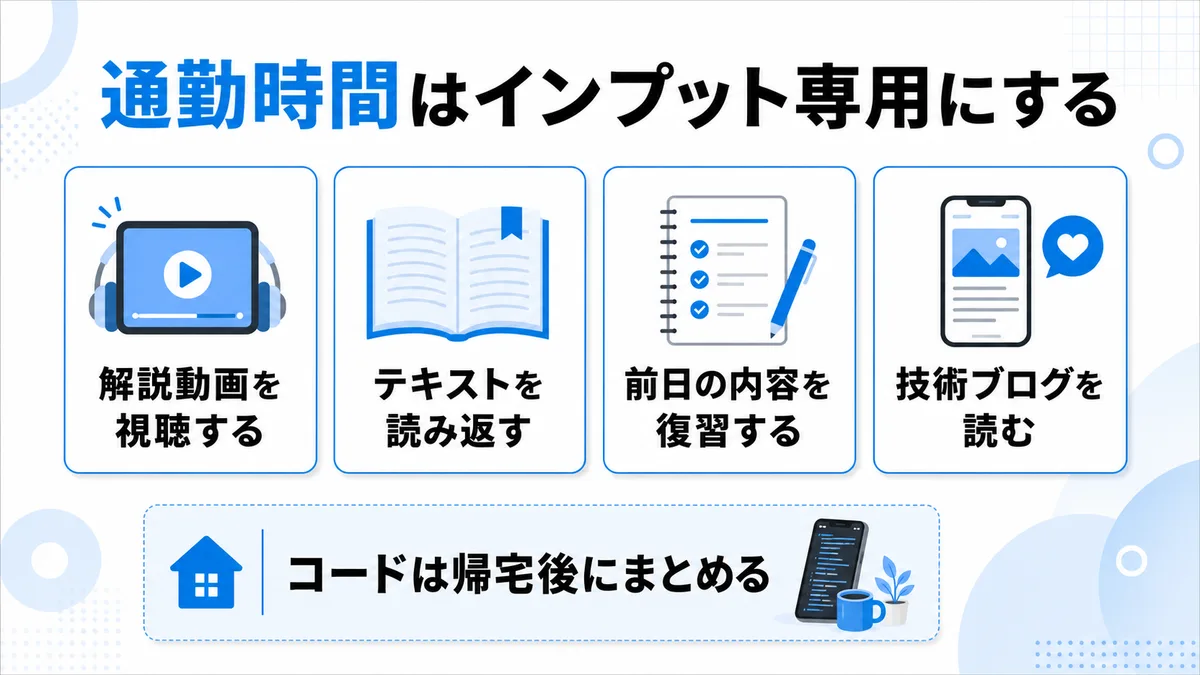 通勤時間 インプット学習 活用法