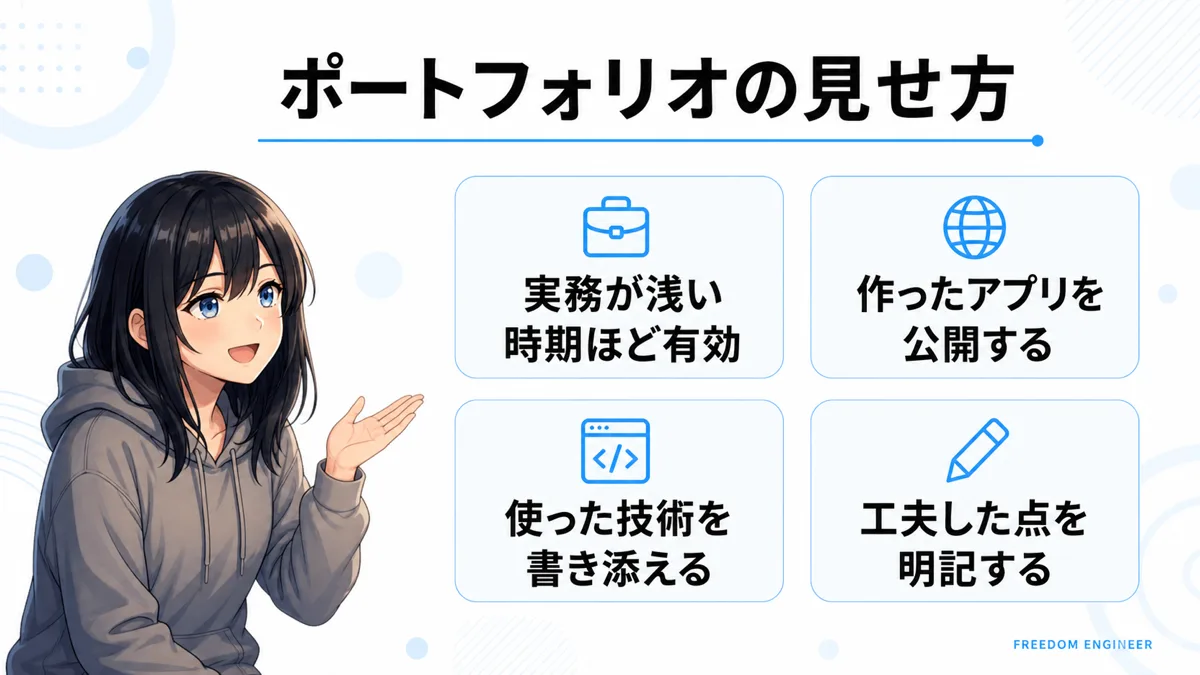 エンジニアのポートフォリオの見せ方のポイント