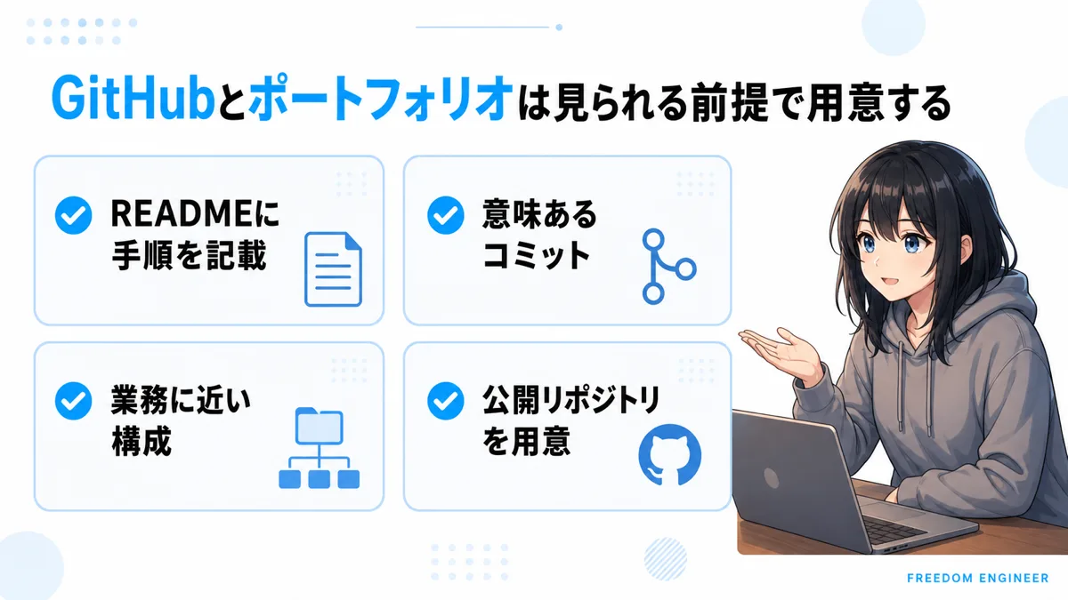GitHubとポートフォリオを整える際のポイント