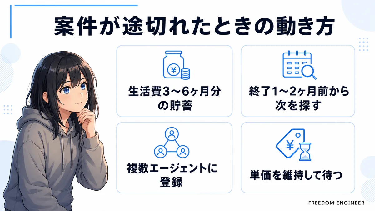 案件が途切れたときの対処法