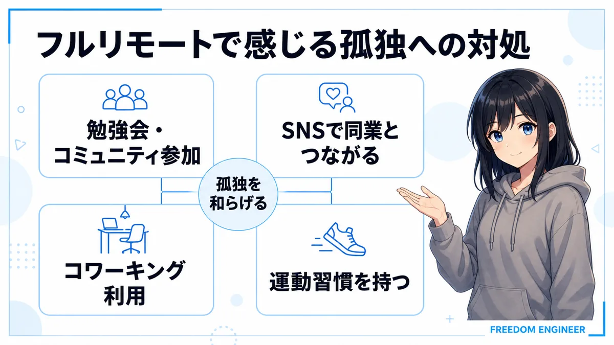 フルリモートで感じる孤独への対処法