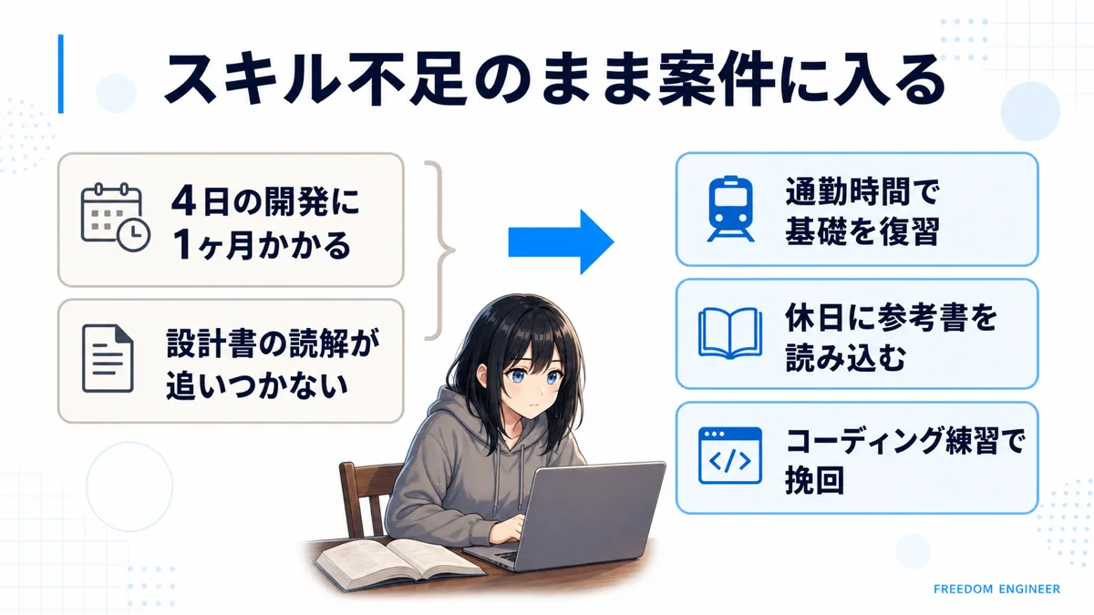 スキル不足のまま案件に入ったときの立て直し方