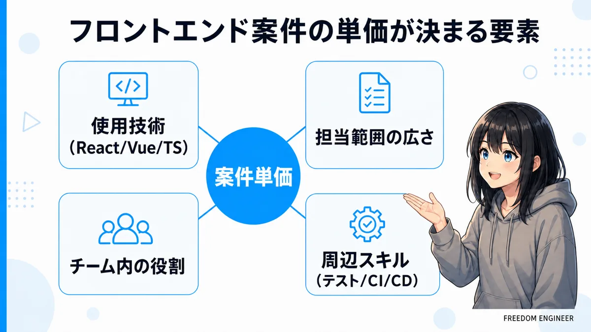 フロントエンド案件の単価を左右する4つの要素