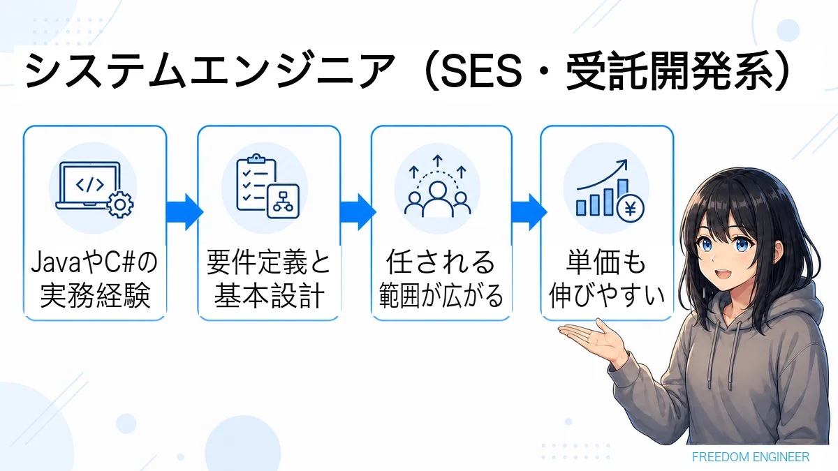 システムエンジニアに求められるスキルと単価の関係